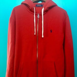Polo Ralph Lauren Red thick hoodie XL